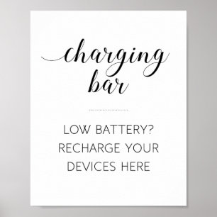 Poster Panneau Mariage élégant pour l'électronique