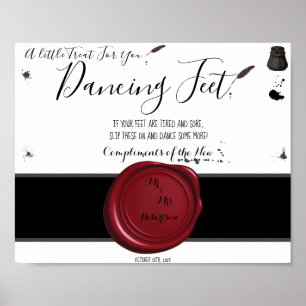 Poster Panneau Mariage Pen & Inkwell Dancing Feed Flip Fl
