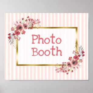 Poster Panneau mariage Photo Booth Chalkboard Look