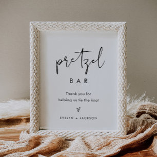 Poster Panneau Mariage STELLA Pretzel Bar