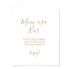 Panneau minimaliste Baby shower or Maman-osa