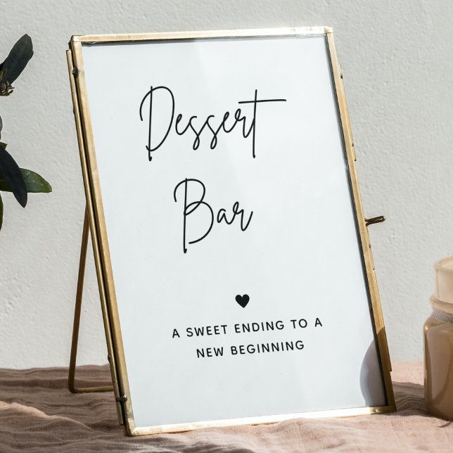 Poster Panneau minimaliste de la barre de dessert | Panne (Créateur téléchargé)