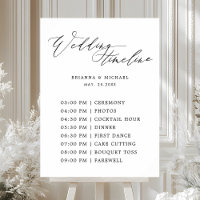 Panneau Montage Mariage de calligraphie simple et