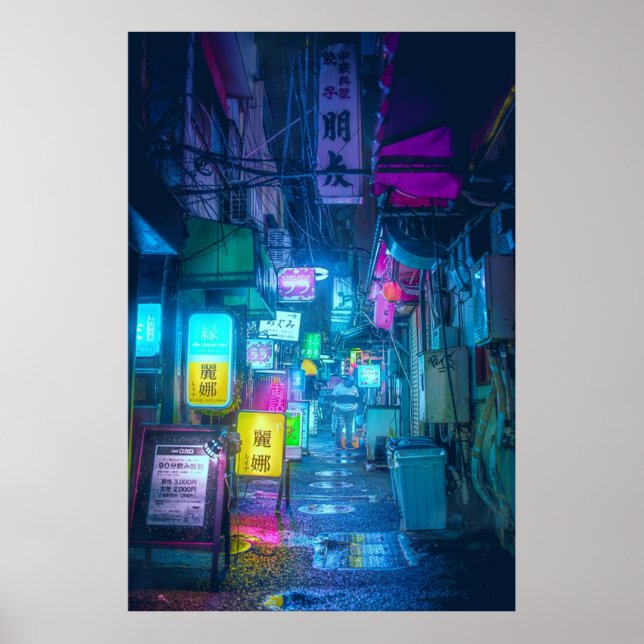 Poster Panneau Neo Tokyo Neon Overload (Devant)