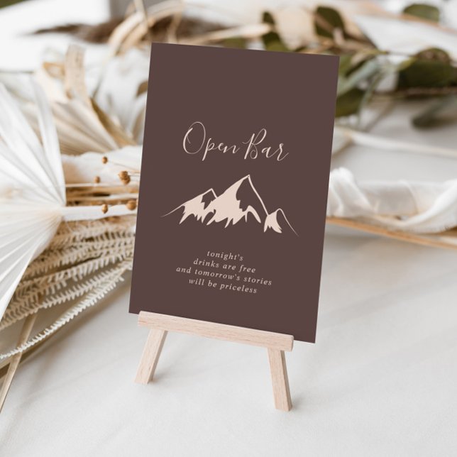 Poster Panneau Ouvrir la barre du Mariage campagnard de m (Créateur téléchargé)