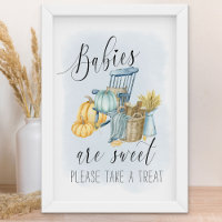 Panneau Pays Citrouille Automne Baby shower Faveur