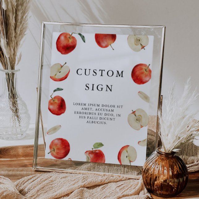 Poster Panneau personnalisé Fête des mariées Apple Orchar (Créateur téléchargé)