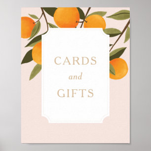 Poster Panneau Petite carte Baby shower et cadeaux
