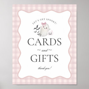Poster Panneau Pink Pastel Little Boo Fantômes Cartes & C