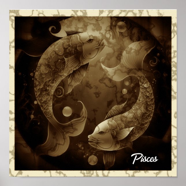 Poster Panneau Pisces OEuvre murale (Devant)