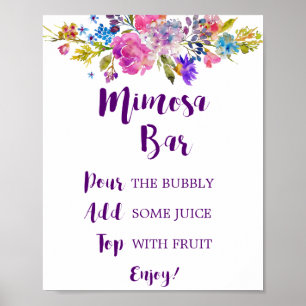 Poster Panneau Plum violet Jardin Mimosa