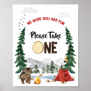 Poster Panneau Prière de Prendre un Cadeau de Fête