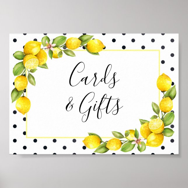 Poster Panneau principal Cartes et cadeaux citron Squeeze (Devant)