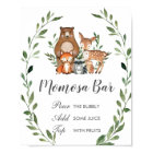 Panneau Rustique Vert Bois Animaux Momosa Bar