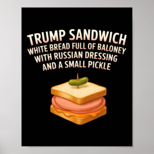 Poster Panneau sandwich anti-Trump Drôle Donald