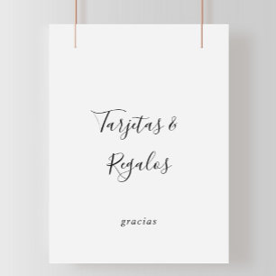 Poster Panneau simple espagnol Tarjetas et regalos
