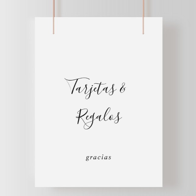 Poster Panneau simple Tarjetas et Regalos espagnol (Créateur téléchargé)