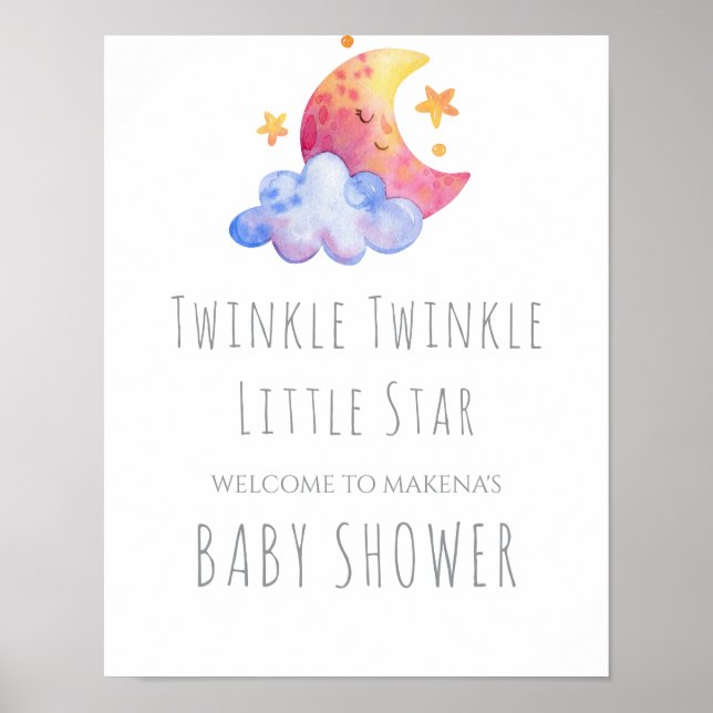 Poster Panneau Twinkle Twinkle Little Star (Devant)