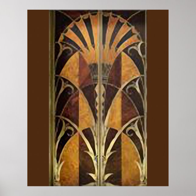 POSTER PANNEAU UNIQUE ART DÉO (Devant)
