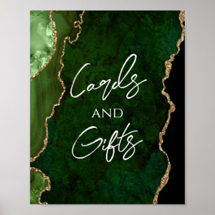 Poster Panneau vert Mariage Cadeaux Cadeaux