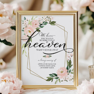 Poster panneaux de mariage à la mémoire aimante