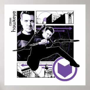 Poster Panneaux graphiques Hawkeye City