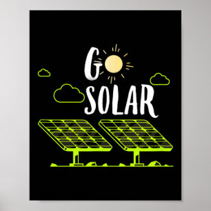 Poster Panneaux solaires énergie solaire Aller Solaire Fu