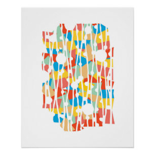 Poster Panneaux vibrants : Jours ensoleillés Géométrie