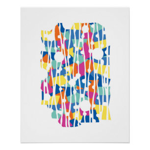 Poster Panneaux vibrants : mise à niveau des billes géomé