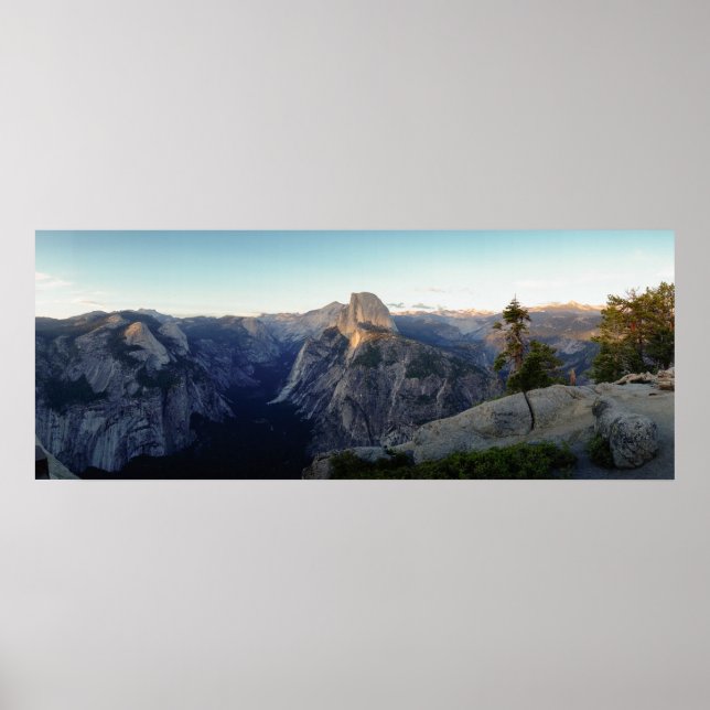 Poster Panorama à demi-dôme de Yosemite (Devant)