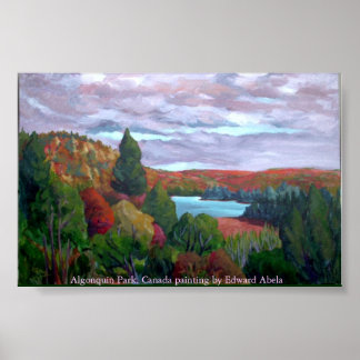 POSTER PANORAMA ALGONQUIN PARKING