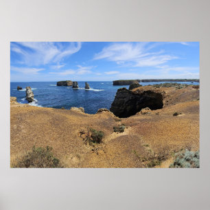 Poster Panorama côtier de la baie des Îles de Victoria