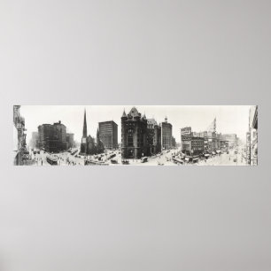 Poster Panorama de Buffalo, New York de 1911.