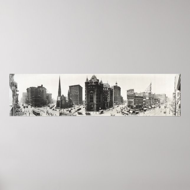 Poster Panorama de Buffalo, New York de 1911. (Devant)