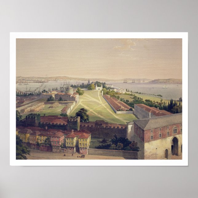 Poster Panorama de Constantinople, plaque 22 de 'Aya Sof (Devant)