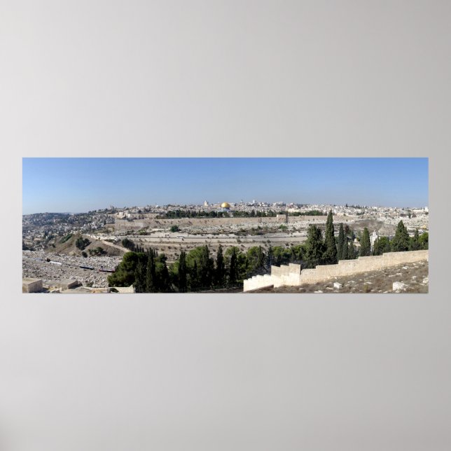 Poster Panorama de Jérusalem (Devant)