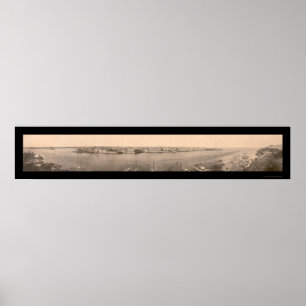 Poster Panorama de La Havane Photo 1898