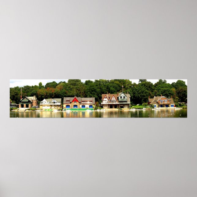 Poster Panorama de la rangée de la maison (Devant)