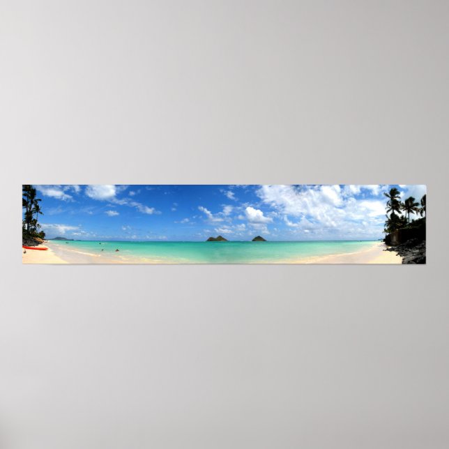 Poster Panorama de Lanikai (Devant)