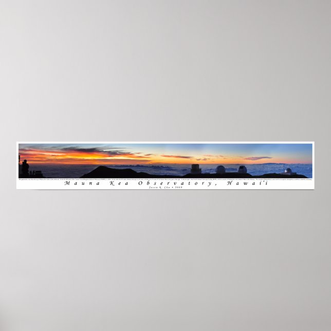 Poster Panorama de Mauna Kea Sunset (Devant)