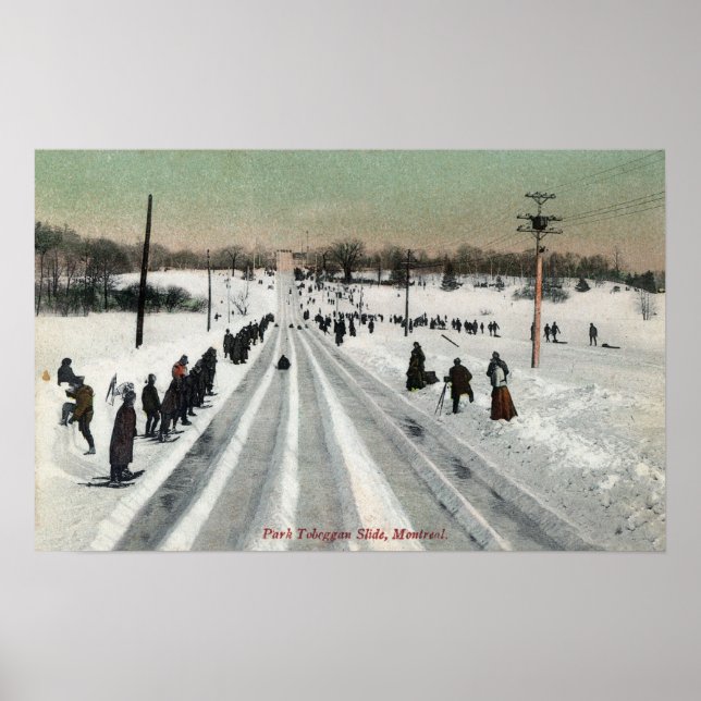 Poster Panorama de Park Toboggan Montréal, Canada (Devant)