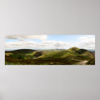 Poster Panorama de Pentland Hills à Edimbourg, Ecosse