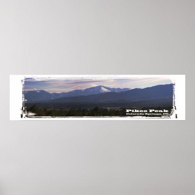 Poster Panorama de Pikes Peak (Devant)