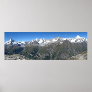 Poster Panorama de Rothorn, Alpes du Valais