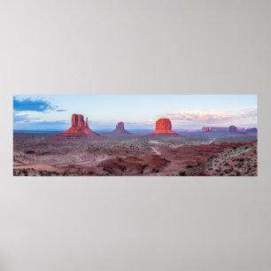 Poster Panorama de Sunset de la vallée du Monument