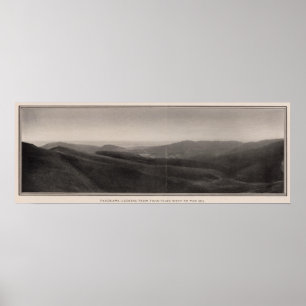 Poster Panorama de Twin Peaks à l'ouest à la mer