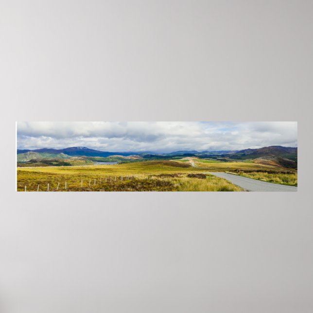 Poster Panorama des Highlands écossais (Devant)