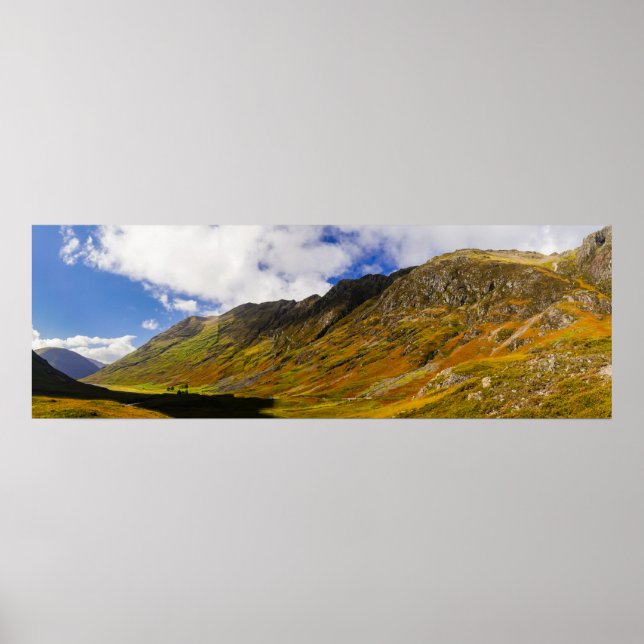 Poster Panorama des Highlands écossais (Devant)