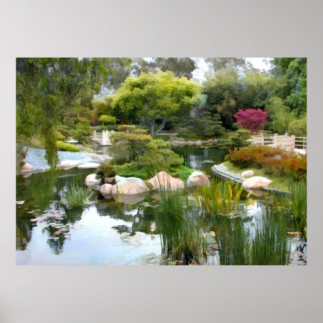 Poster Panorama Jardin Japonais 2 (Devant)