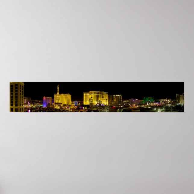 Poster Panorama Las Vegas Strip (Devant)